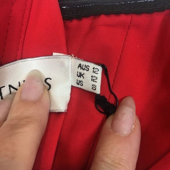 Fame and Partners Strapless Column Gown with Big Bow and High Slit - Picture 7 of 9